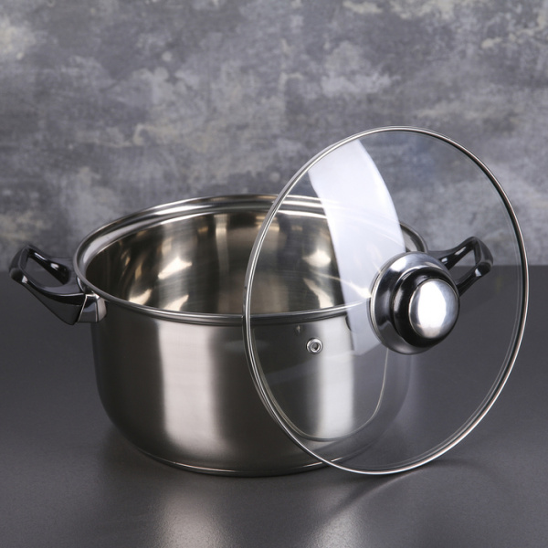 Кастрюля 3 л "Черная ночь" со стеклянной крышкой 113313