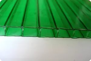 Сотовый поликарбонат зеленый 8мм*2,10м*12м