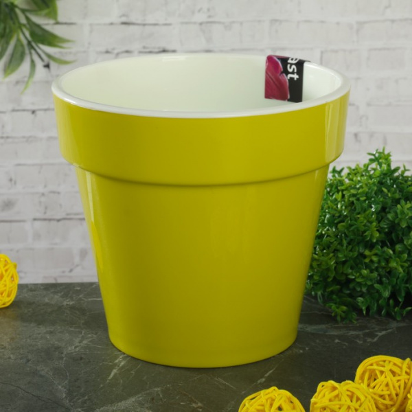 Кашпо "Порто 1л со вставкой" (фисташковый)   1442560