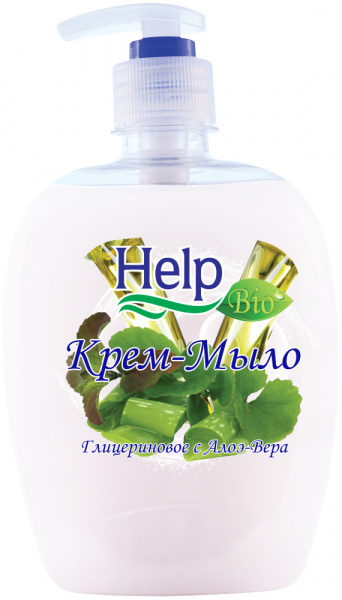 Жидкое мыло Help с дозатором Глицериновое 500 мл