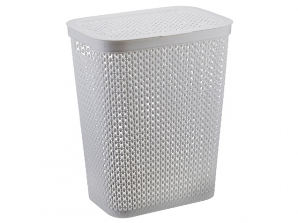 Корзина для белья ПИРУЛА 35л (смоки) IDEA (М2614)