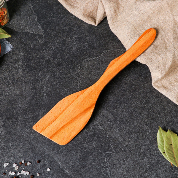 Лопатка деревянная «Косая» 29 см, бук-премиум/6769897