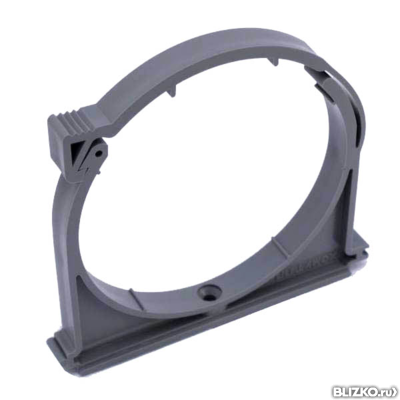 Хомут серый с защелкой 110мм
