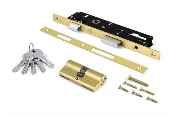 Замок врезной Palladium 0153 P латунь (30 мм)111711