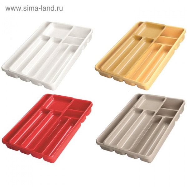 Лоток для столовых приборов 9-ти местный 40х30х6,5 см, цвет МИКС 2939889