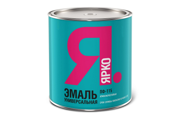 Эмаль ЯРКО ПФ-115 черная, банка 2,6 кг 
