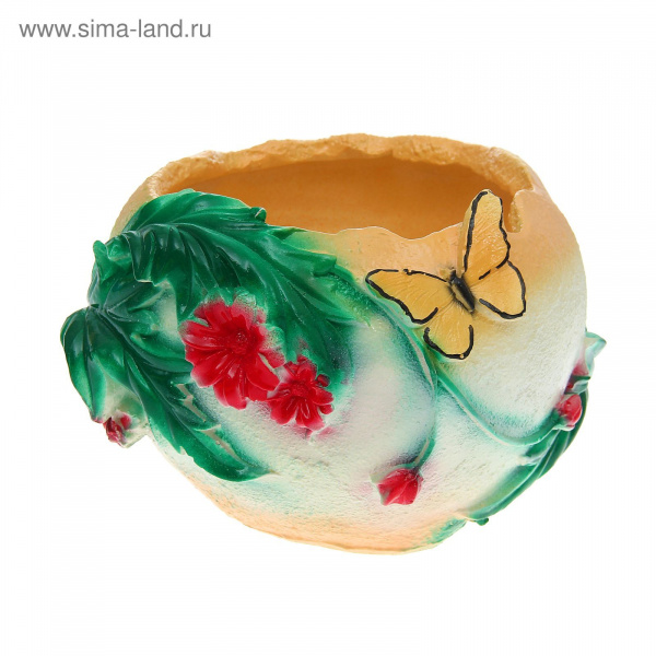 Кашпо  "Бабочка" (h=14см) МИКС 1181976