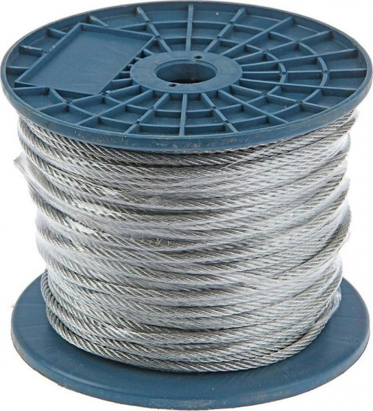 Трос стальной 1,5мм (Рабочая нагрузка: 35кг/Разрушающая нагрузка: 120кг)