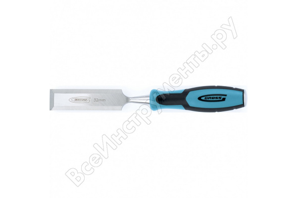 Долото-стамеска PIRANHA, 32 мм, двухкомпонентная эргономичная рукоятка/25015