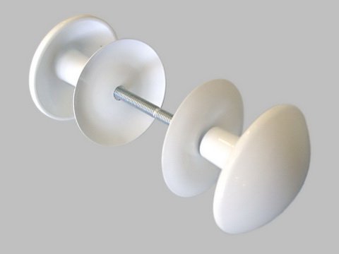 Ручка-кнопка РК-1 -1 П белый /214080