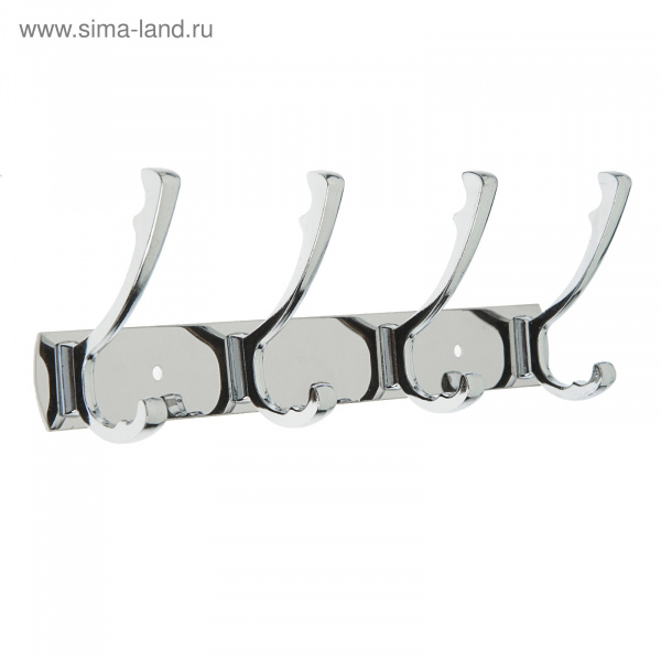 Вешалка 4-х местная, цвет хром /3630273