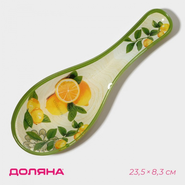 Подставка стеклянная под ложку «Дольче», 23,5×8,3 см /4540938