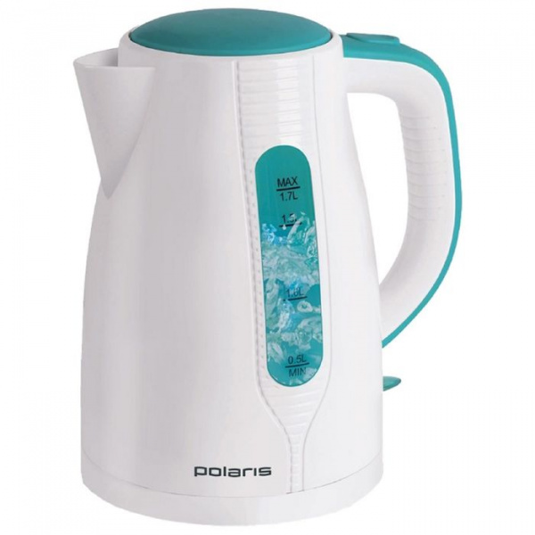 Чайник Polaris PWK 1796C 1.7л, белый/голубой   1819301
