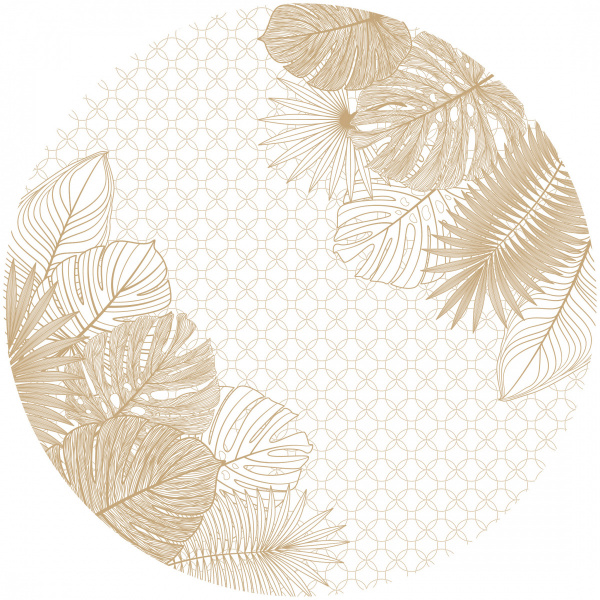 СЕРВИРОВОЧНАЯ САЛФЕТКА КРУГЛАЯ 36 СМ ГОЛДЕН