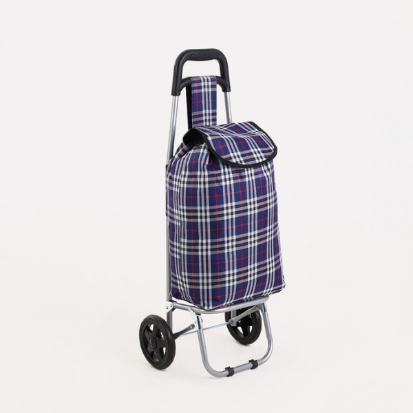 Сумка-тележка хозяйственная на шнуре, цвет синий /5375679