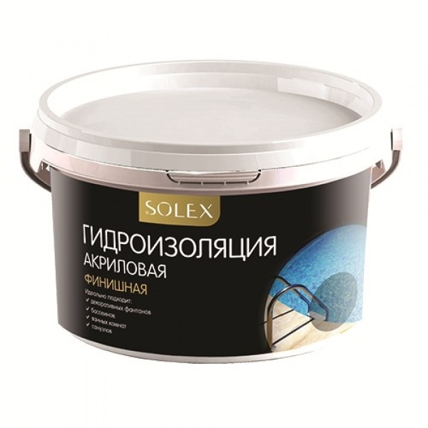 Гидроизоляция SOLEX акриловая 3кг