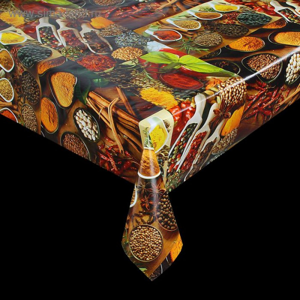 Клеенка столовая на нетканой основе ш-137см "Специи"   1585569