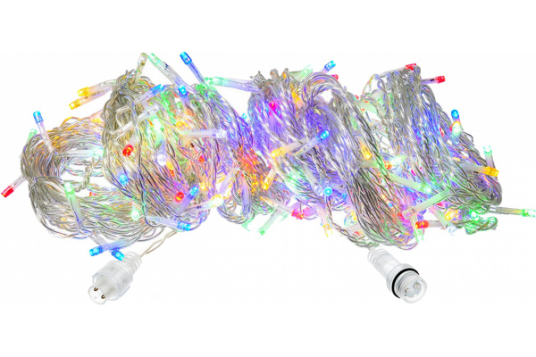 VEGAS   24V Электрогирлянда-конструктор "Занавес" 192 разноцв. LED ламп (36 мигающ.), 6 нитей, 55096