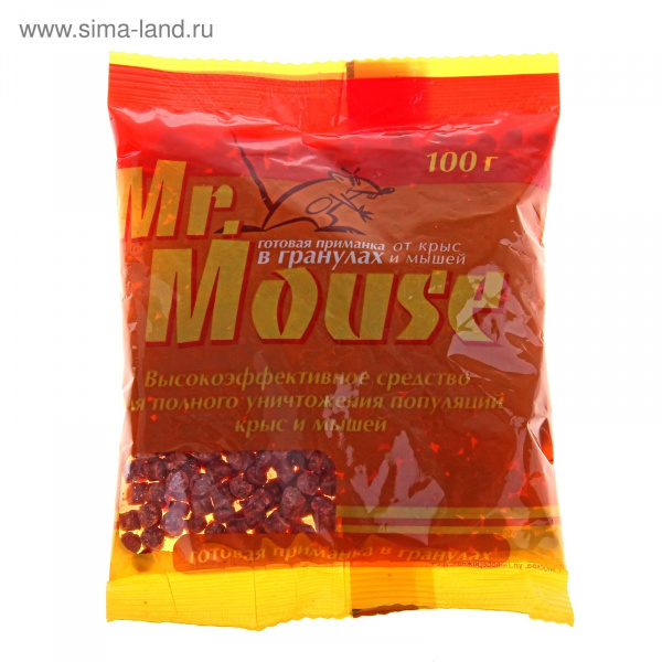 Средство от грызунов Маус зерно 100г коричневый пакет