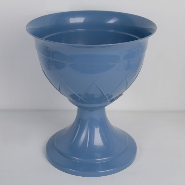 Вазон 14 л "Лилия на ножке", цвет дымчатый синий 4874320