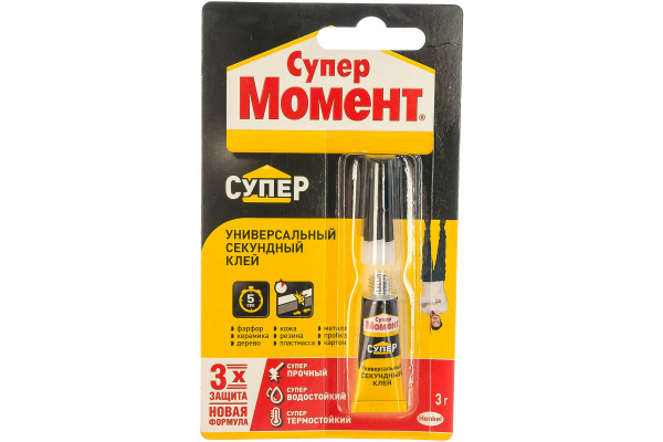 Клей Момент Супер блистер (шоу-бокс) 3г.