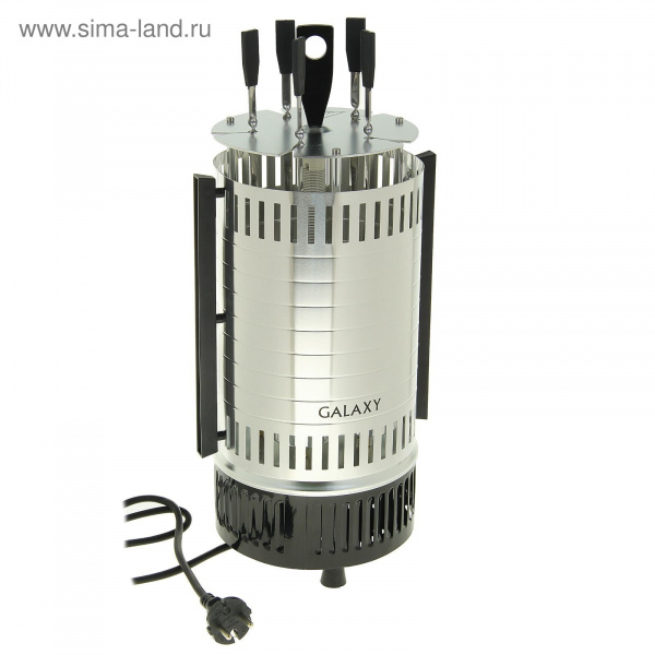 Электрошашлычница Galaxy GL 2610 1000Вт, 5 шампуров 50Гц /1921195
