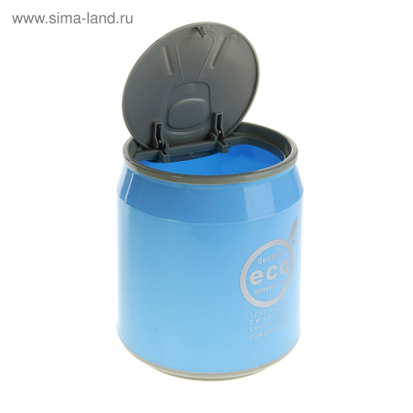 Ведро для мусора "Банка" 16,5*21 голубой 186912