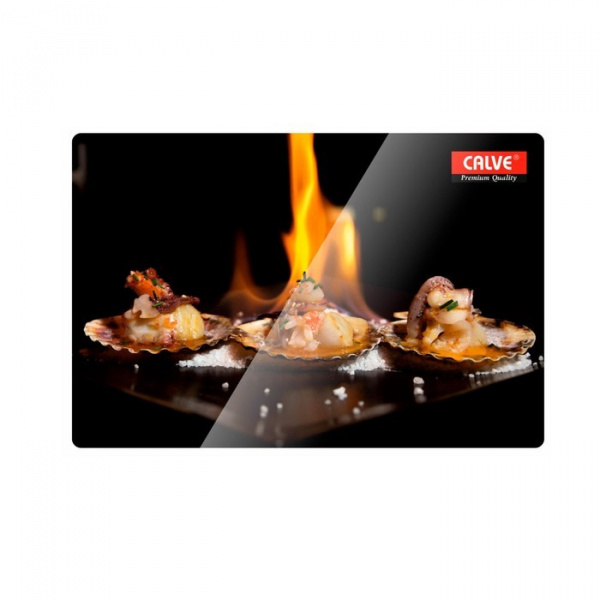 Доска разделочная «Пламя» 20×30 см, стеклянная /4009045