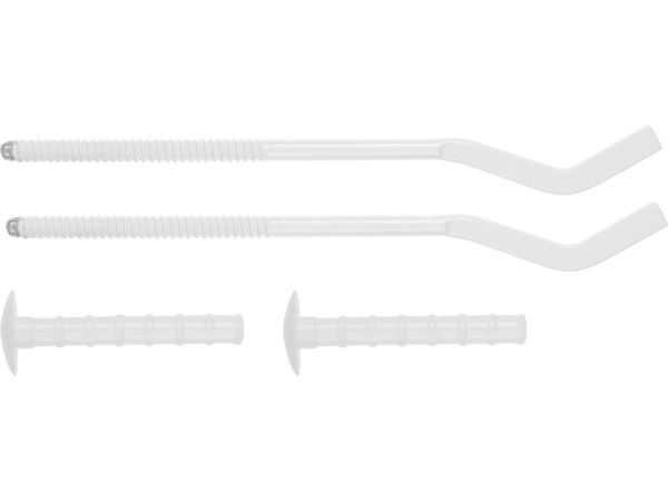 Кронштейн штыревой плоский с дюбелем для радиаторов 7,5х210мм, 2 шт