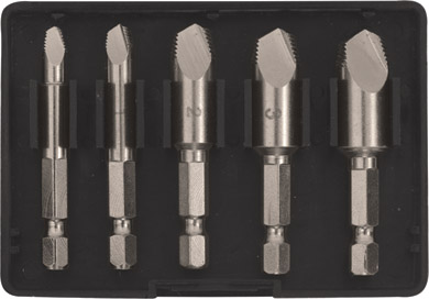 Экстракторы для болтов и шпилек усиленные, набор 5 шт/36437