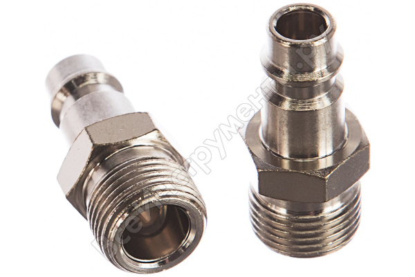 Ниппель универсальный быстросъемный (папа) нар. резьба 3/8 2шт /57059