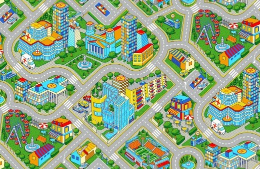 Ковровое покрытие Принт 4м Мегаполис 95;13 (Войлок)