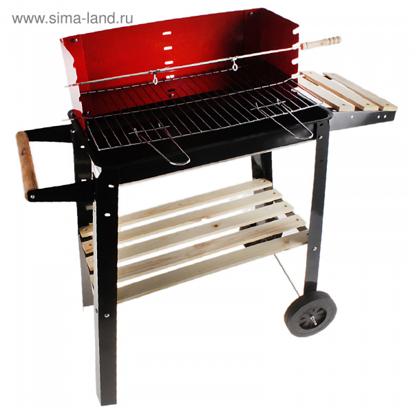 Барбекю со столешницей на колесиках 23х43х87см 638207