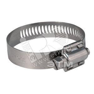 Хомут обжимной просечной 120-165 мм (нержавеющая сталь)/99318т