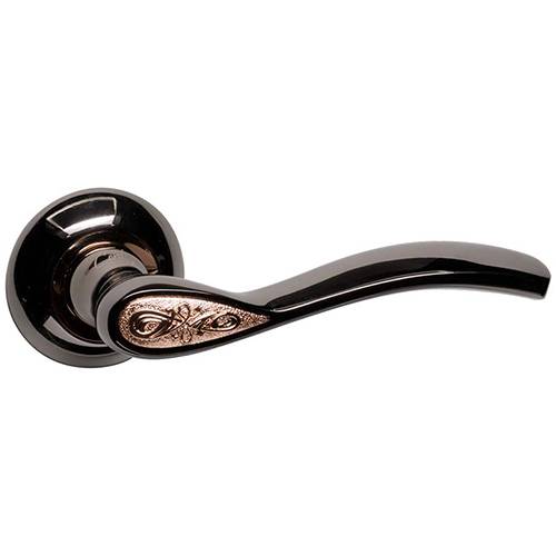 Ручка дверная 102 FP /графит-золотой/ 430а