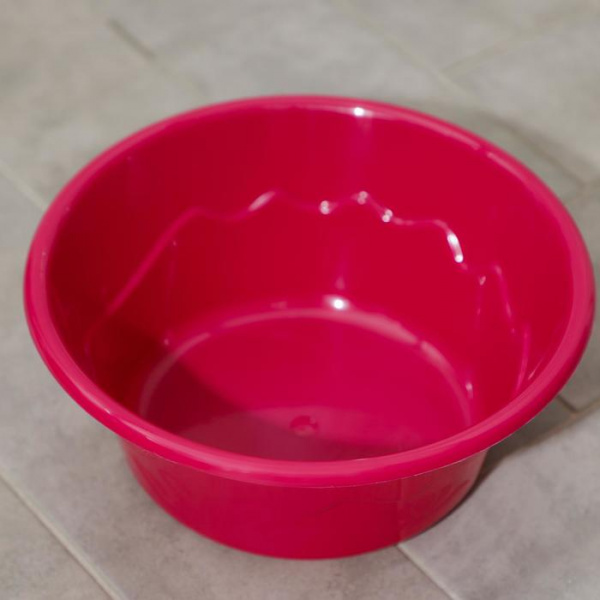 Таз 6л особо прочный, цвет бордовый 7150929