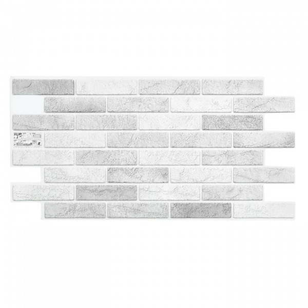 Панель ПВХ кирпич Дымчатый 485х960/9225224