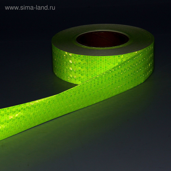 Светоотражающая контурная клейкая лента, салатовая, 5смх45м/1404121