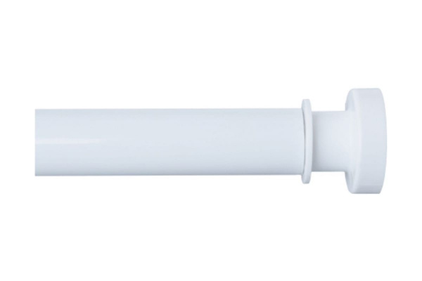 Карниз для ванной комнаты, 110-200 см, белый, IDDIS 010A200|14