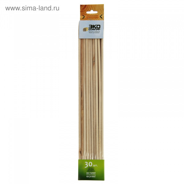 Шампуры деревяные 40см.30шт /834339