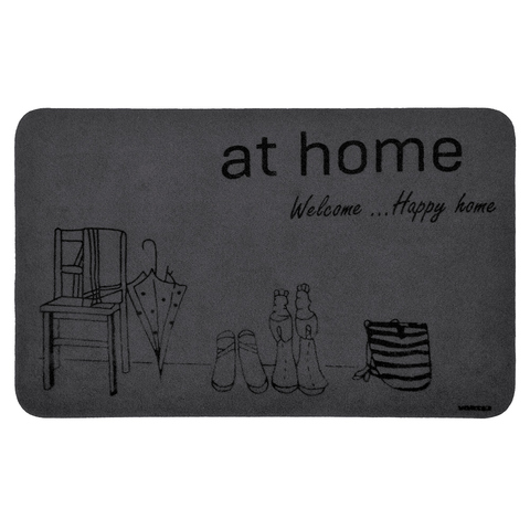 Коврик влаговпитывающий "Счастливый дом" 50*80см /22396