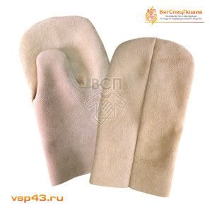 Рукавицы спилковые краги (КИРОВ)