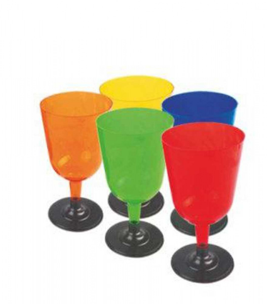 Бокал для вина цветной (6шт. в упак.)