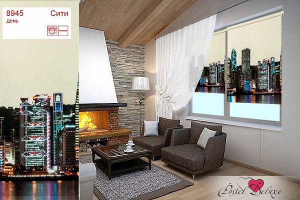 Рулонная штора Сити день 120х175 /8945