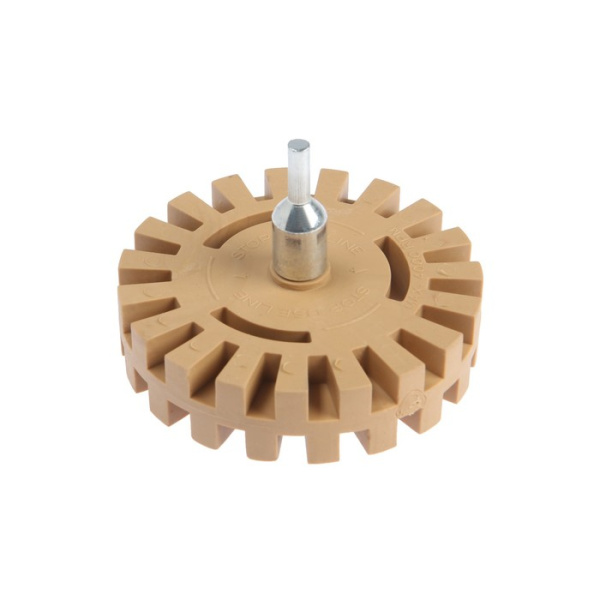 Круг шлиф. резиновый ТУНДРА, для очистки от клея, ценников, скотча, 25×6 мм/5470948