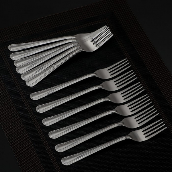 Набор вилок столовых «Ванесса», h=19,5 см, 12 шт, цвет серебряный /3795909