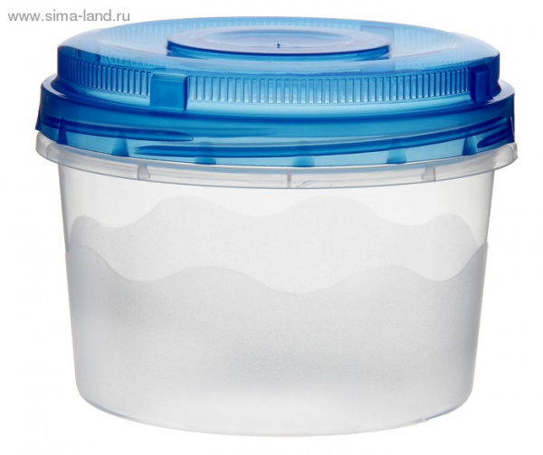 Контейнер для холодильника и СВЧ с крышкой 1 л "Традиция", круглый/847504