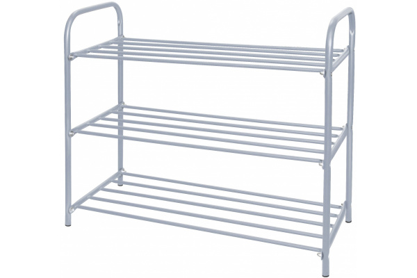 Этажерка для обуви Ника комфорт 3-х секционная, 590х330х790 мм, серебряный, NIKA (ЭТК3/С)