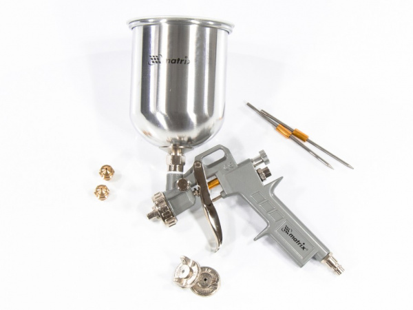 Краскопульт с верхним бачком 1л MATRIX 57315
