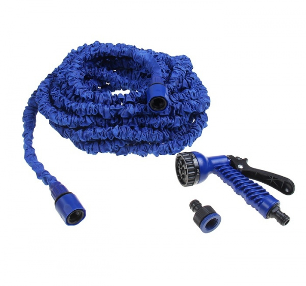 Шланг полив. ХХХ латекс. 25FT-В (2,5-7,5м 6-9мм) + распылитель 7режимов 1008780